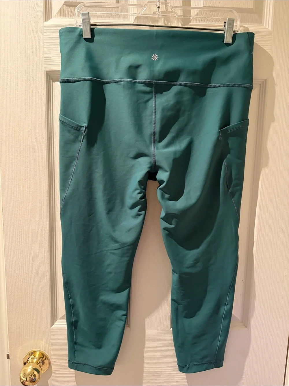 Athleta Teal High-Rise Performance Leggings with Side Pockets - Picture 5 of 5